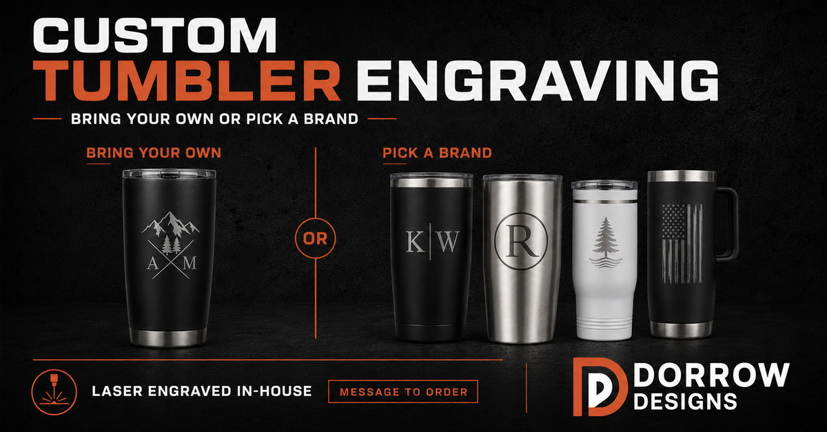 Custom Tumbler Engraving