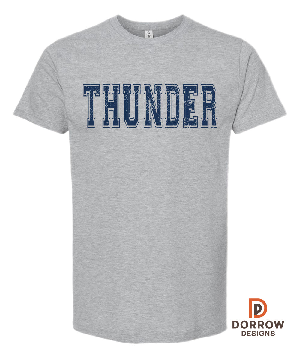Gray Thunder Grunge TShirt
